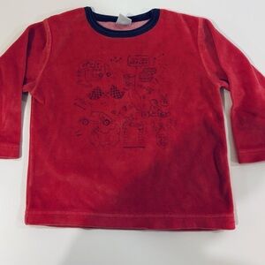 Red Velour Pajamas 2T kids